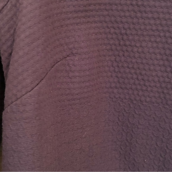 Anne Mashburn Navy Textured Cotton Dress S Peplum Sleeves - Picture 7 of 11